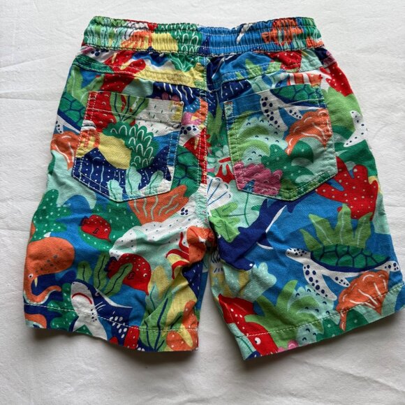 Boden Boys Octopus Ocean Print Cotton Pull-On Shorts 4Y 104cm Elastic Waist Summ - Picture 6 of 6